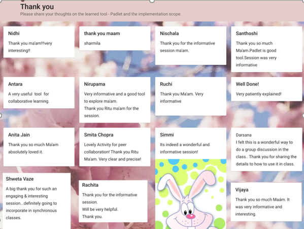 Learning Padlet – a Tool to Create and Collaborate in E-Teaching and Learning